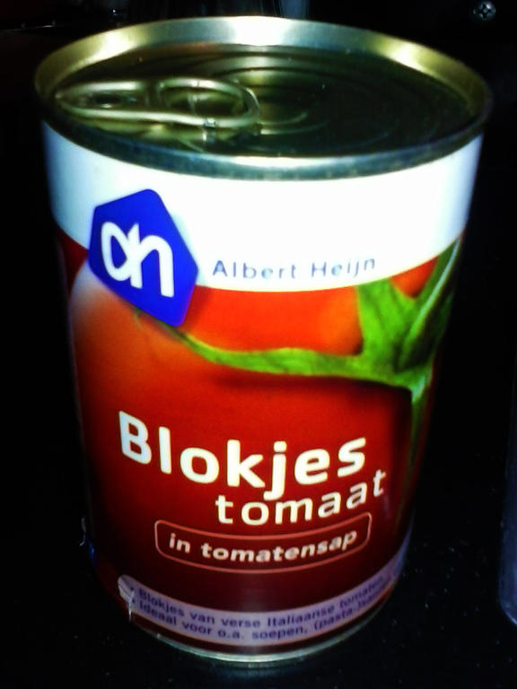 Blokjes Tomaat